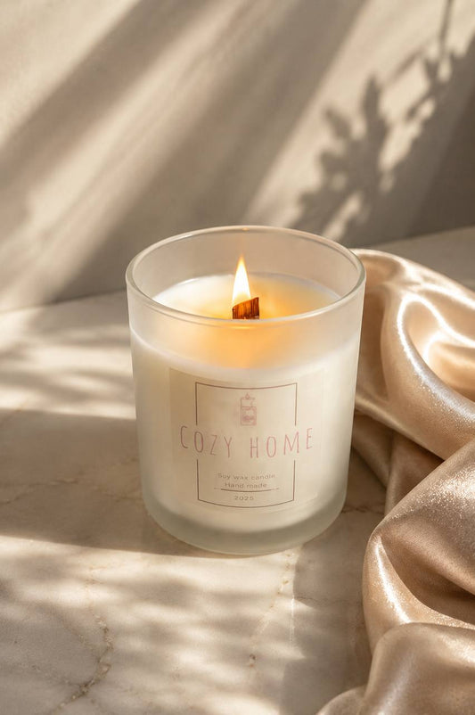 Frosted Glass Soy Candle
