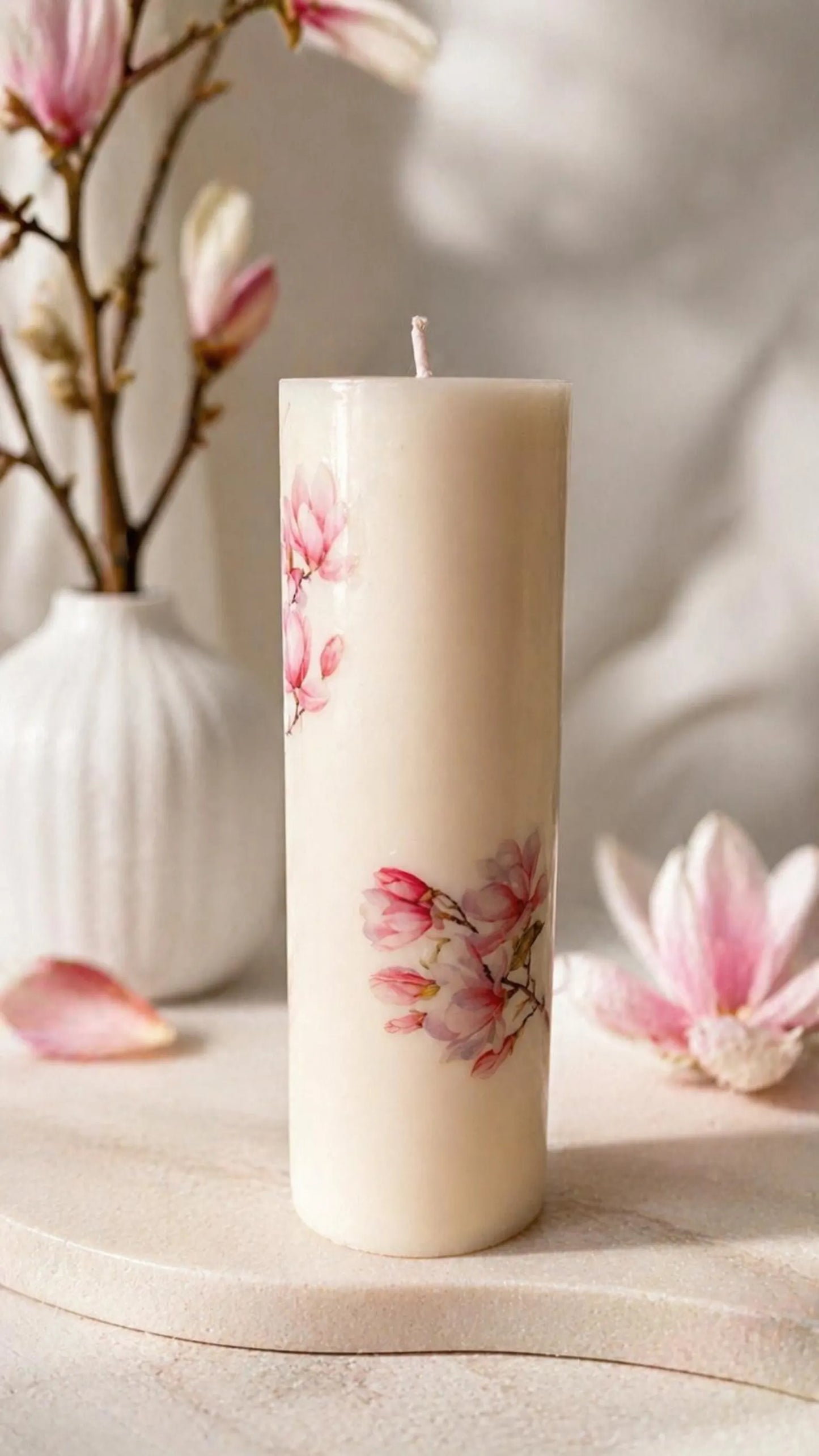 Botanical Soy Pillar Candle