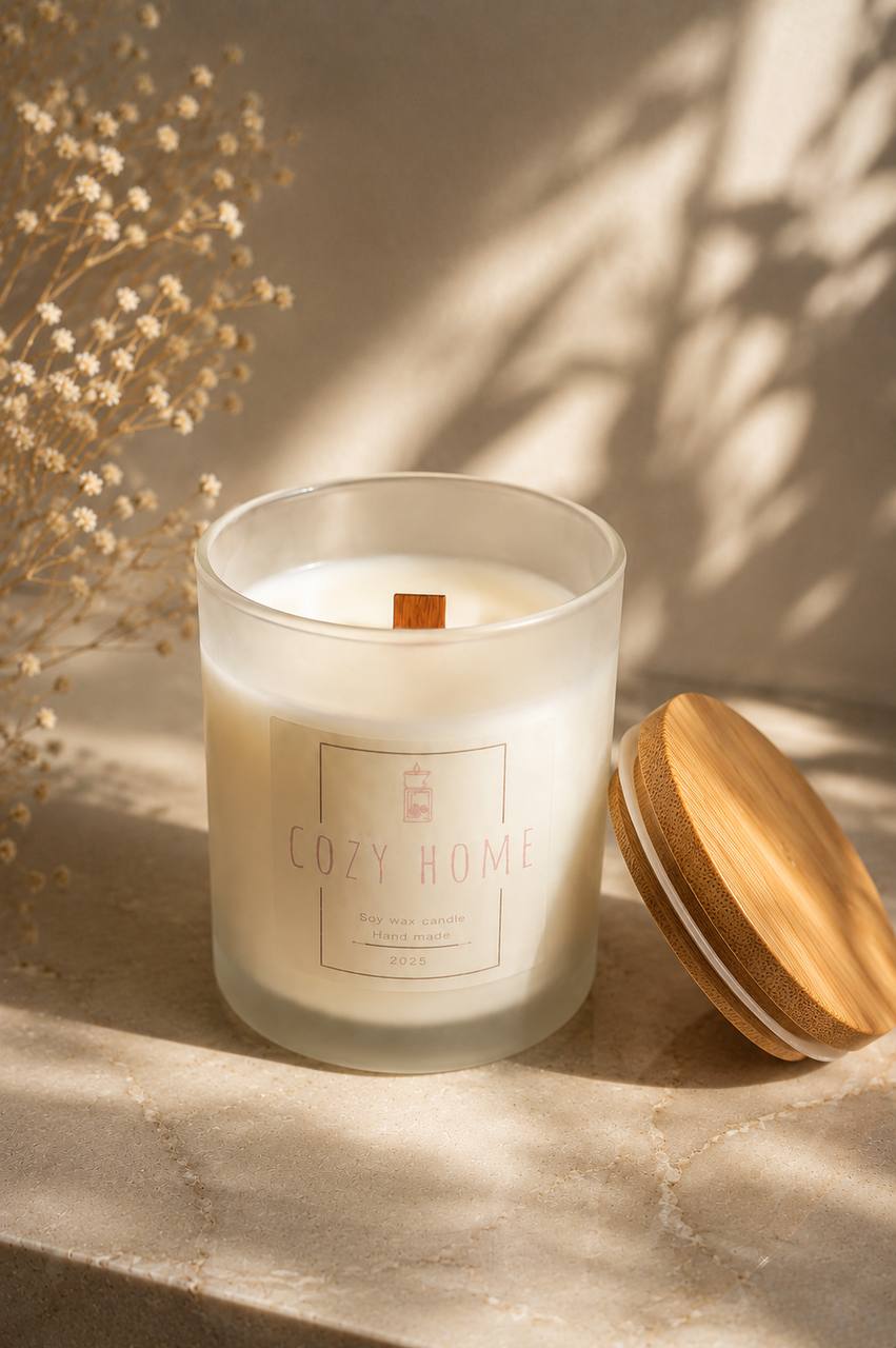 Frosted Glass Soy Candle
