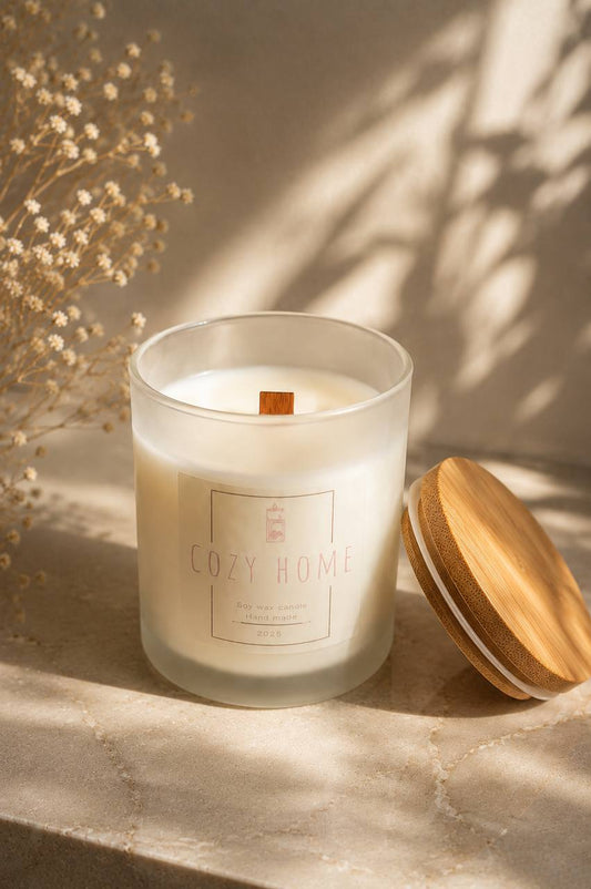 Frosted Glass Soy Candle
